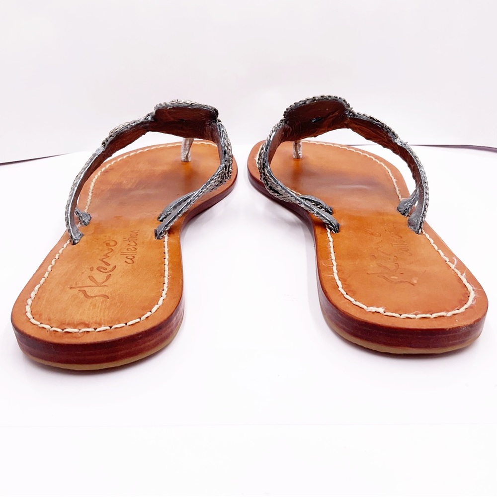 {Skemo Collection} Silver Embellished Slippers - Picture 9 of 16